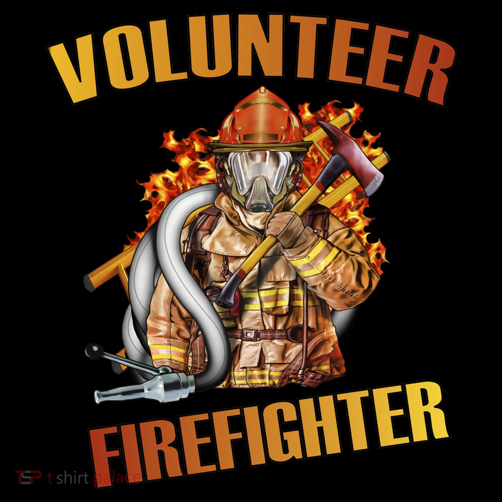 Volunteer Firefighter Button