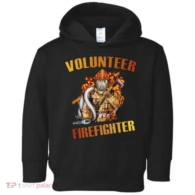Volunteer Firefighter Toddler Hoodie