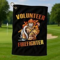 Volunteer Firefighter Golf Towel thumb 1