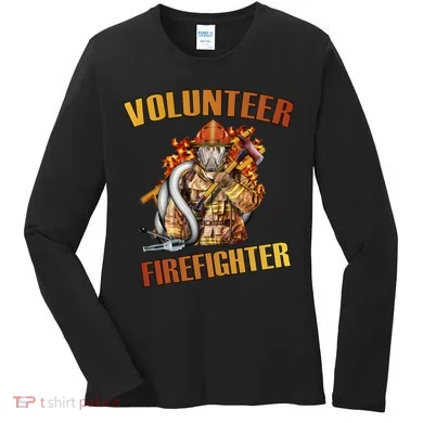 Volunteer Firefighter Women's Long Sleeve Shirt