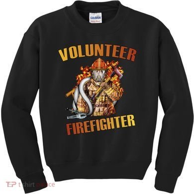 Volunteer Firefighter Kids Sweatshirt