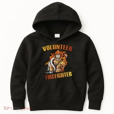 Volunteer Firefighter Kids Hoodie