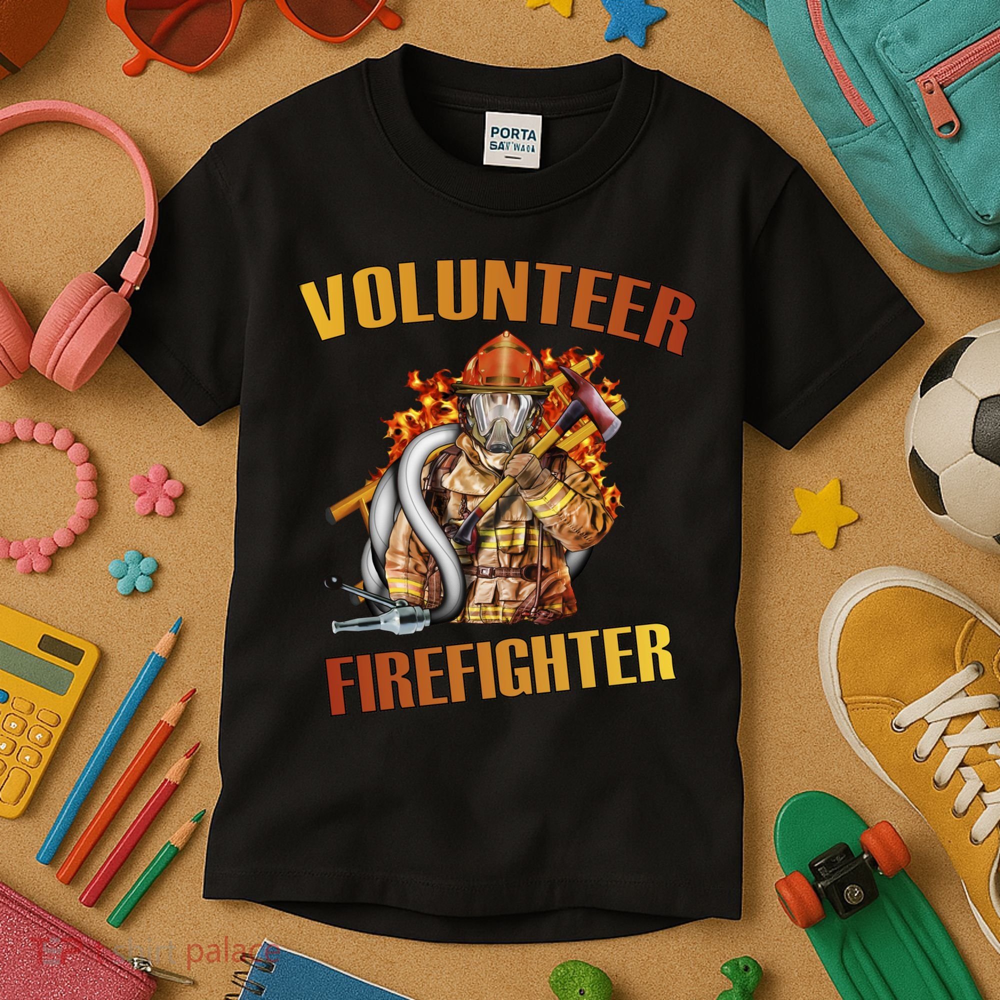 Volunteer Firefighter Kids T-Shirt
