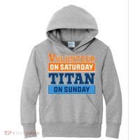 Volunteer On Saturday Titan On Sunday Kids Hoodie thumb 0