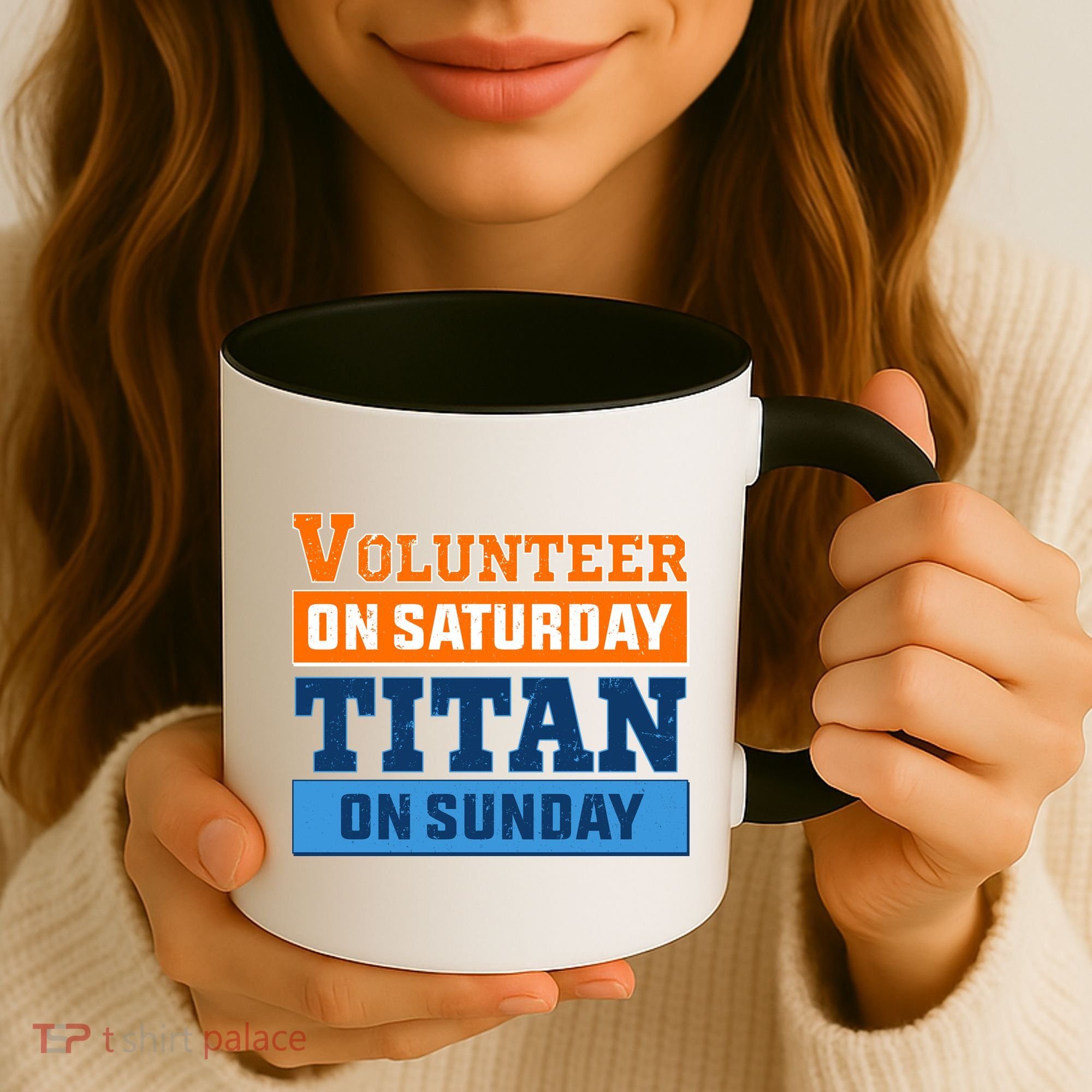 Volunteer On Saturday Titan On Sunday Coffee Mug