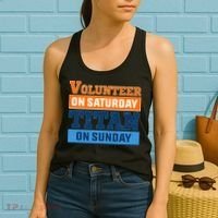 Volunteer On Saturday Titan On Sunday Women's Tank Top thumb 2