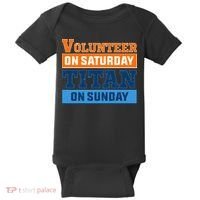Volunteer On Saturday Titan On Sunday Baby Bodysuit thumb 0