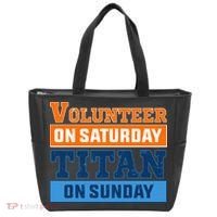 Volunteer On Saturday Titan On Sunday Tote Bag thumb 0