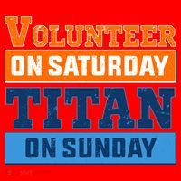 Volunteer On Saturday Titan On Sunday Santa Hat thumb 1