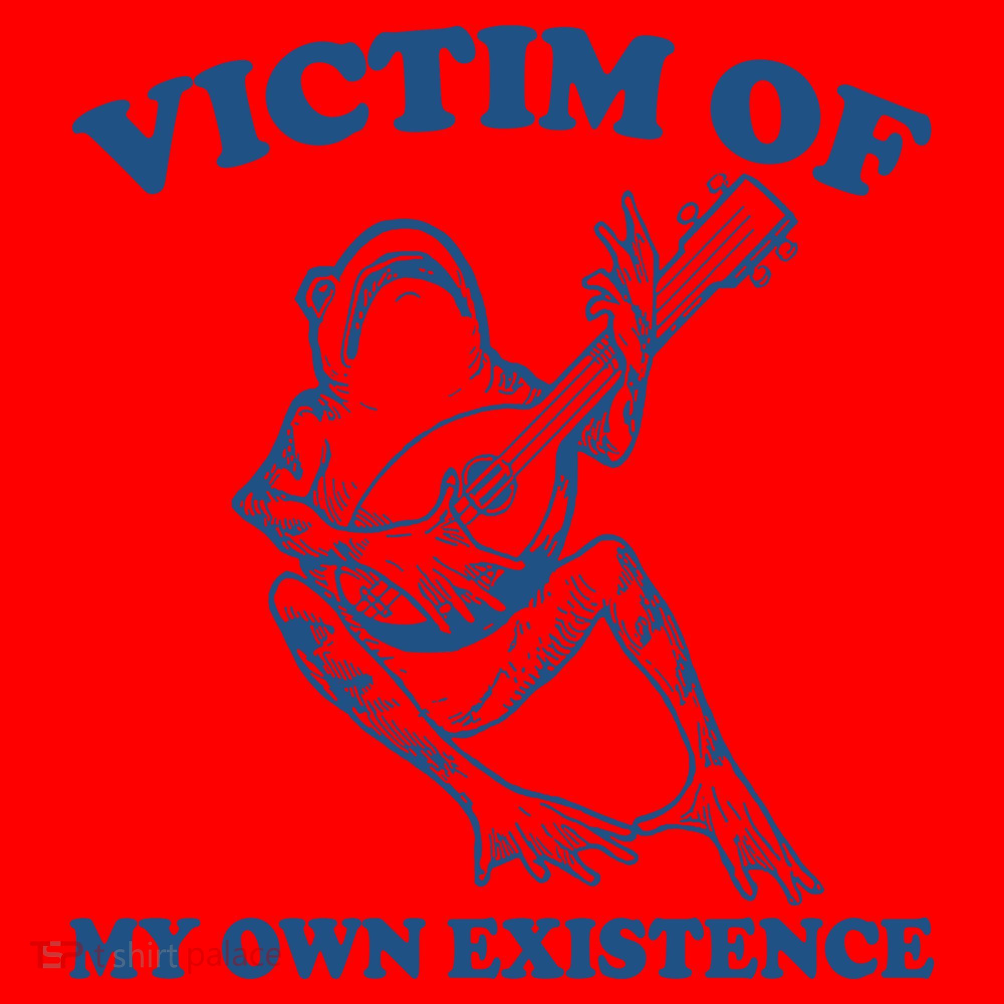 Victim Of My Own Existence Funny Meme Gag Santa Hat