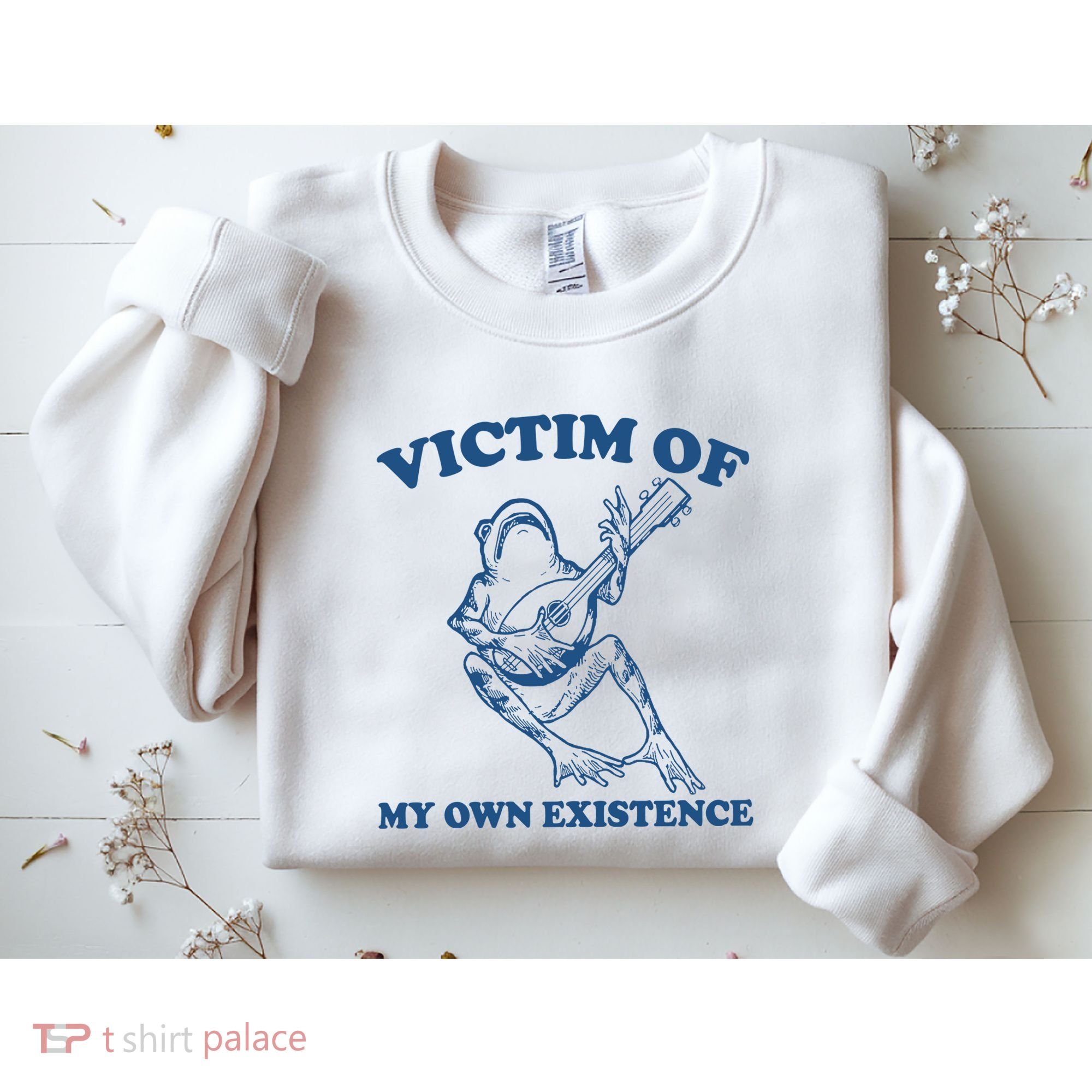 Victim Of My Own Existence Funny Meme Gag Sweatshirt