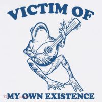 Victim Of My Own Existence Funny Meme Gag Women's Tank Top thumb 5