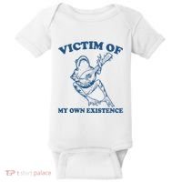 Victim Of My Own Existence Funny Meme Gag Baby Bodysuit thumb 0