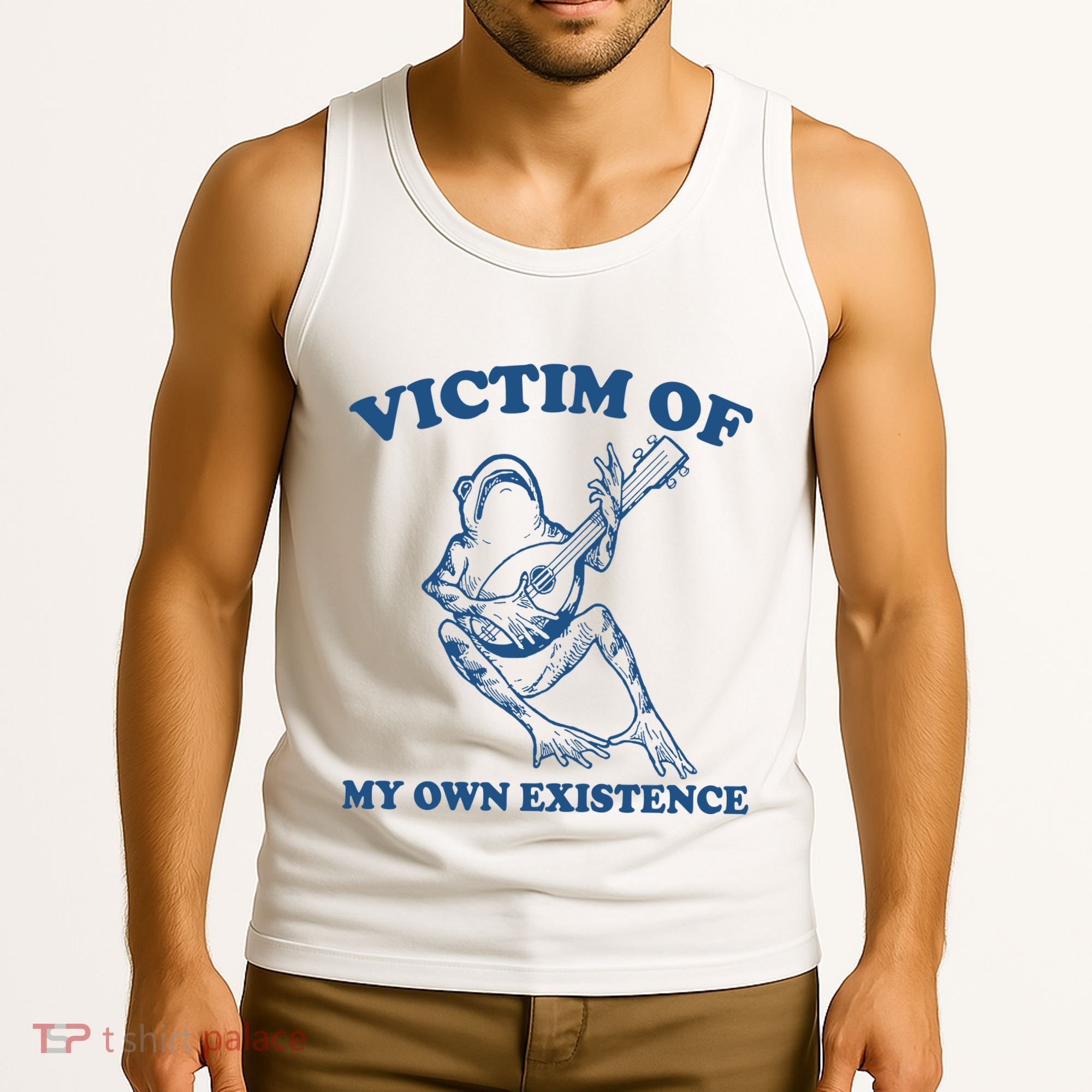 Victim Of My Own Existence Funny Meme Gag Tank Top
