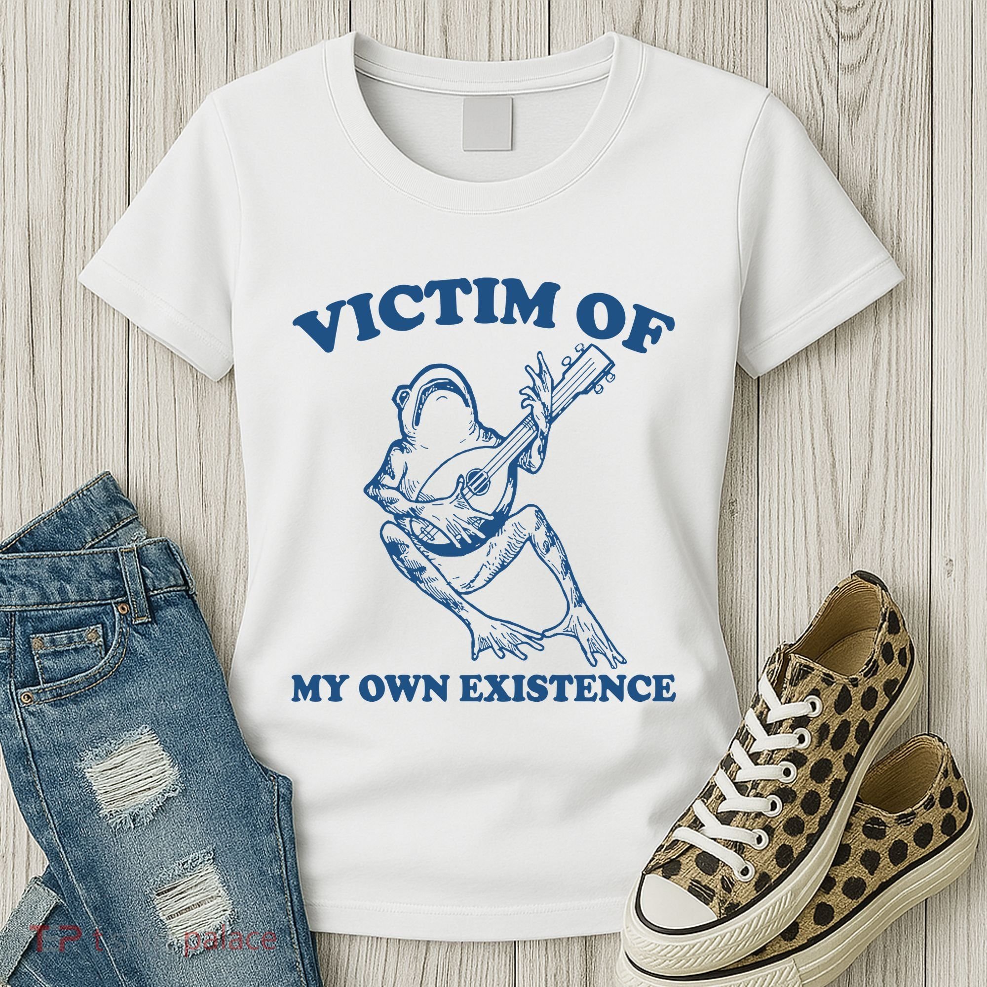 Victim Of My Own Existence Funny Meme Gag Women's T-Shirt