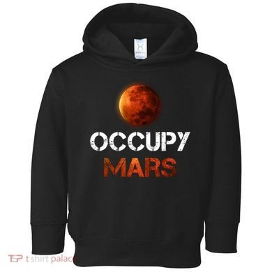 Vintage Occupy Mars Space Explorer Toddler Hoodie