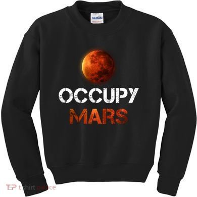 Vintage Occupy Mars Space Explorer Kids Sweatshirt