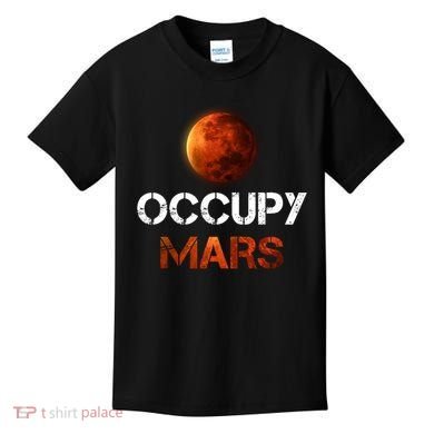 Vintage Occupy Mars Space Explorer Kids T-Shirt