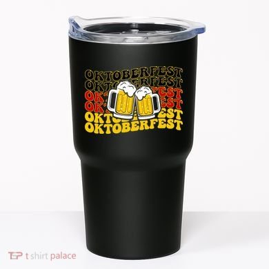 Vintage Oktoberfest Munich Germany Flag Drinking Tumbler