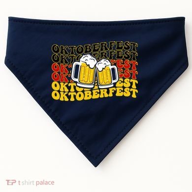 Vintage Oktoberfest Munich Germany Flag Drinking USA-Made Doggie Bandana