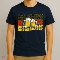 Vintage Oktoberfest Munich Germany Flag Drinking T-Shirt thumb 3