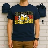 Vintage Oktoberfest Munich Germany Flag Drinking T-Shirt thumb 6