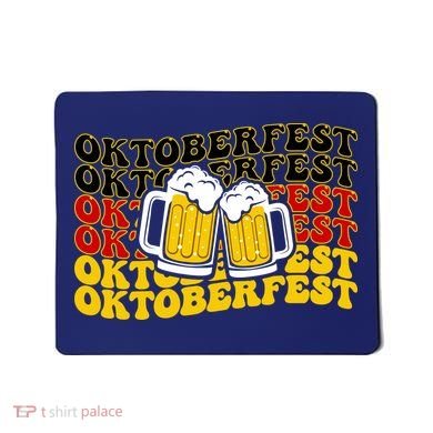 Vintage Oktoberfest Munich Germany Flag Drinking Mousepad
