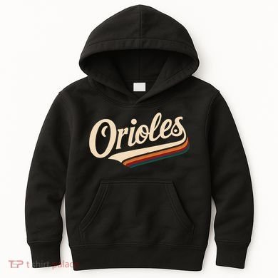 Vintage Orioles Name Retro Throwback Kids Hoodie