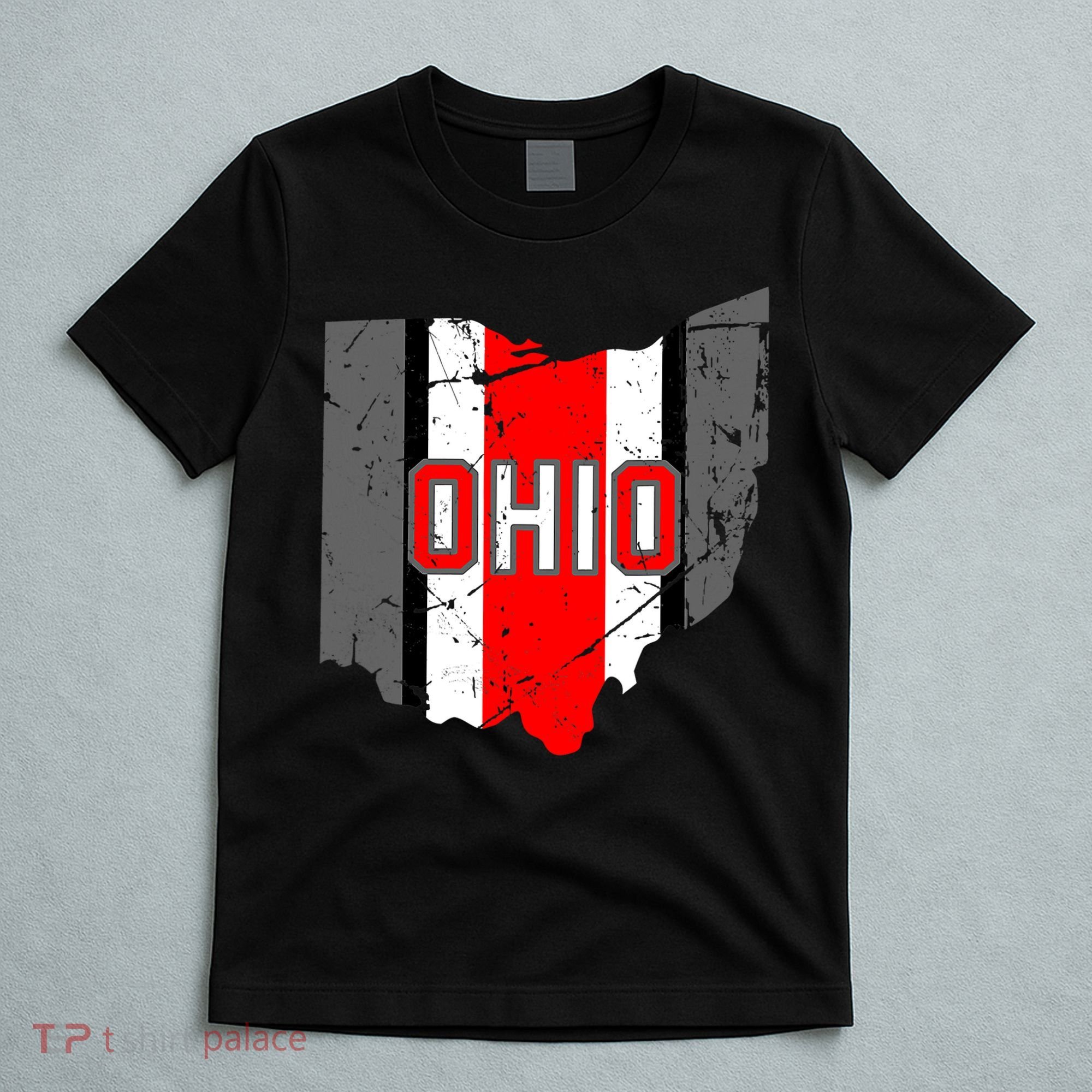 Vintage OHIO Ohio State Map T-Shirt