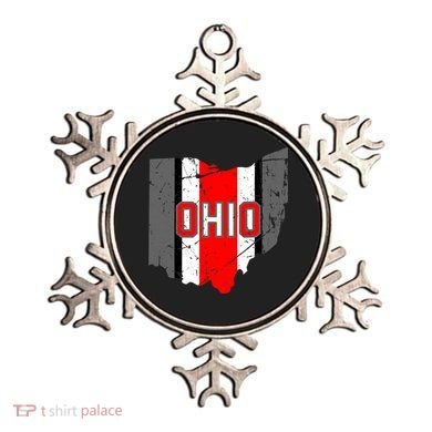 Vintage OHIO Ohio State Map Ornament
