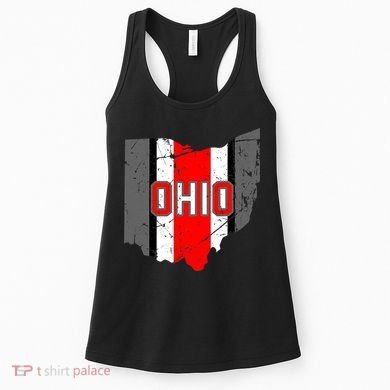 Vintage OHIO Ohio State Map Women's Tank Top