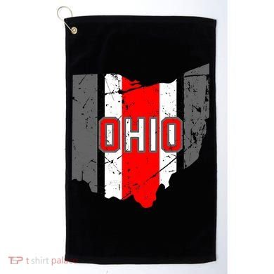 Vintage OHIO Ohio State Map Golf Towel