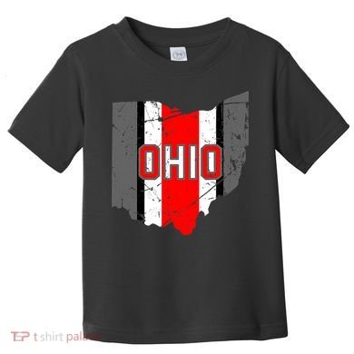 Vintage OHIO Ohio State Map Toddler T-Shirt