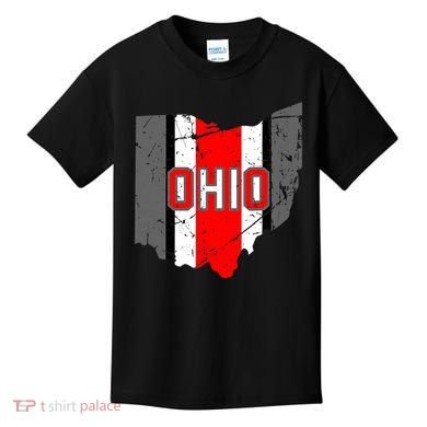 Vintage OHIO Ohio State Map Kids T-Shirt