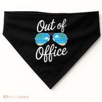 Vacation Out Office Beach Summer Tropical Travel USA-Made Doggie Bandana thumb 0