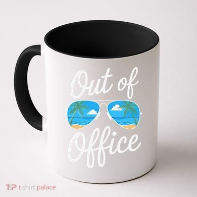 Vacation Out Office Beach Summer Tropical Travel Coffee Mug