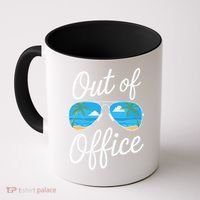 Vacation Out Office Beach Summer Tropical Travel Coffee Mug thumb 0