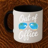 Vacation Out Office Beach Summer Tropical Travel Coffee Mug thumb 2