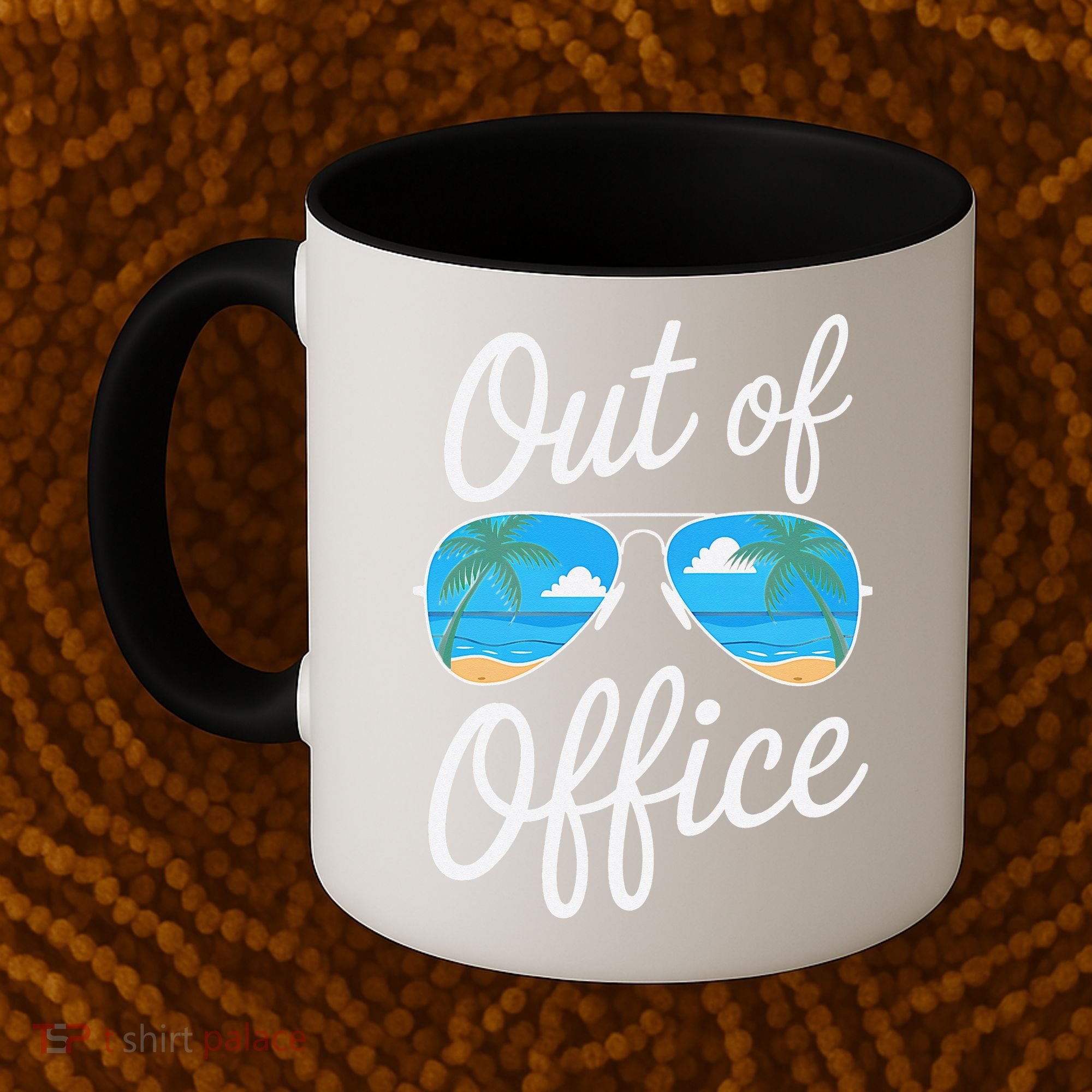 Vacation Out Office Beach Summer Tropical Travel Coffee Mug