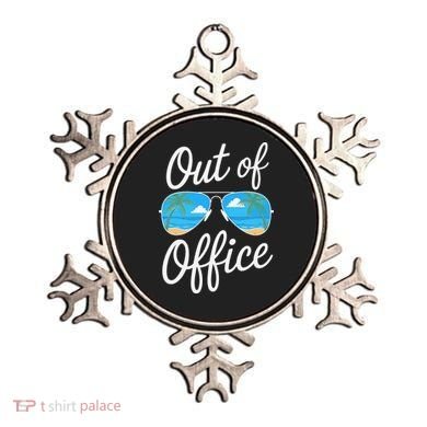 Vacation Out Office Beach Summer Tropical Travel Ornament