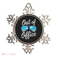 Vacation Out Office Beach Summer Tropical Travel Ornament thumb 0