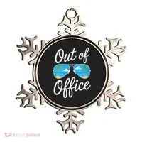 Vacation Out Office Beach Summer Tropical Travel Ornament thumb 0