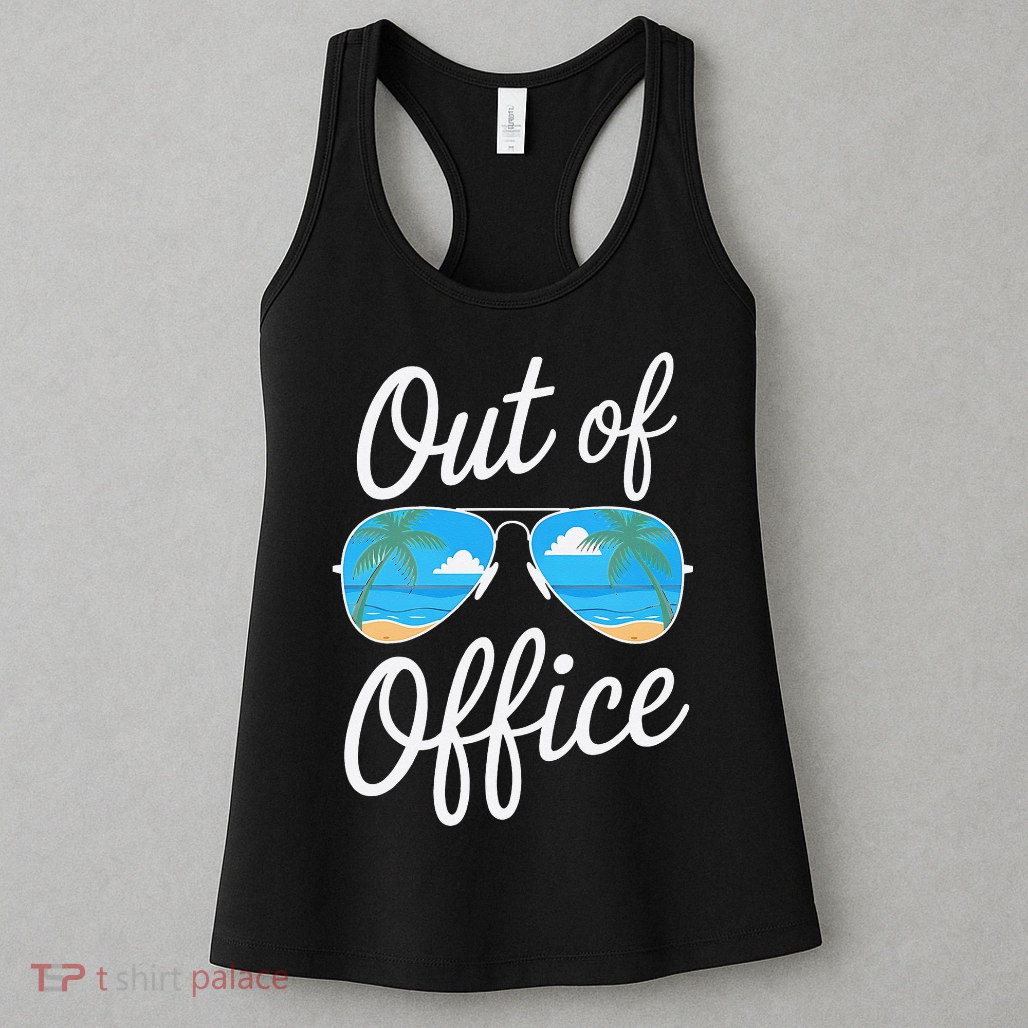 Vacation Out Office Beach Summer Tropical Travel Women's Tank Top