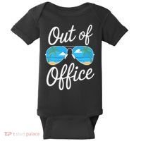 Vacation Out Office Beach Summer Tropical Travel Baby Bodysuit thumb 0