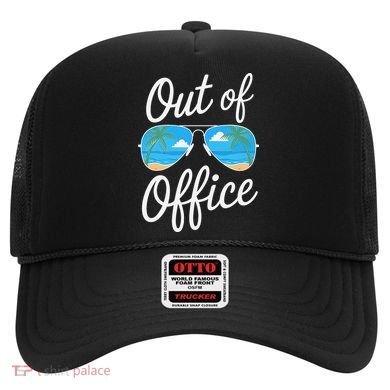 Vacation Out Office Beach Summer Tropical Travel Hat