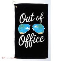 Vacation Out Office Beach Summer Tropical Travel Golf Towel thumb 0