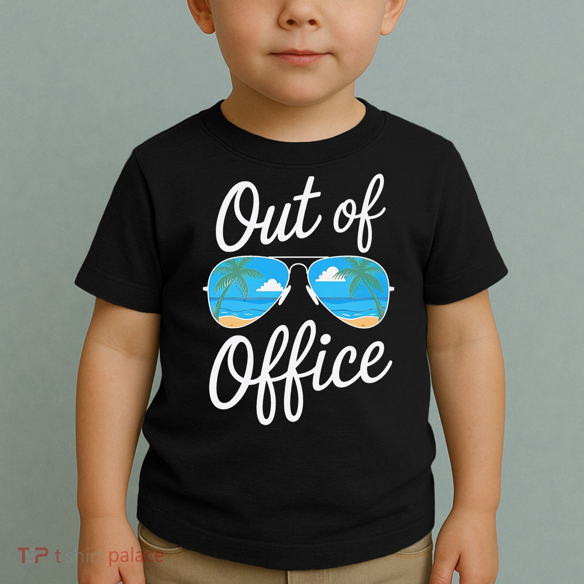 Vacation Out Office Beach Summer Tropical Travel Toddler T-Shirt