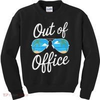 Vacation Out Office Beach Summer Tropical Travel Kids Sweatshirt thumb 0
