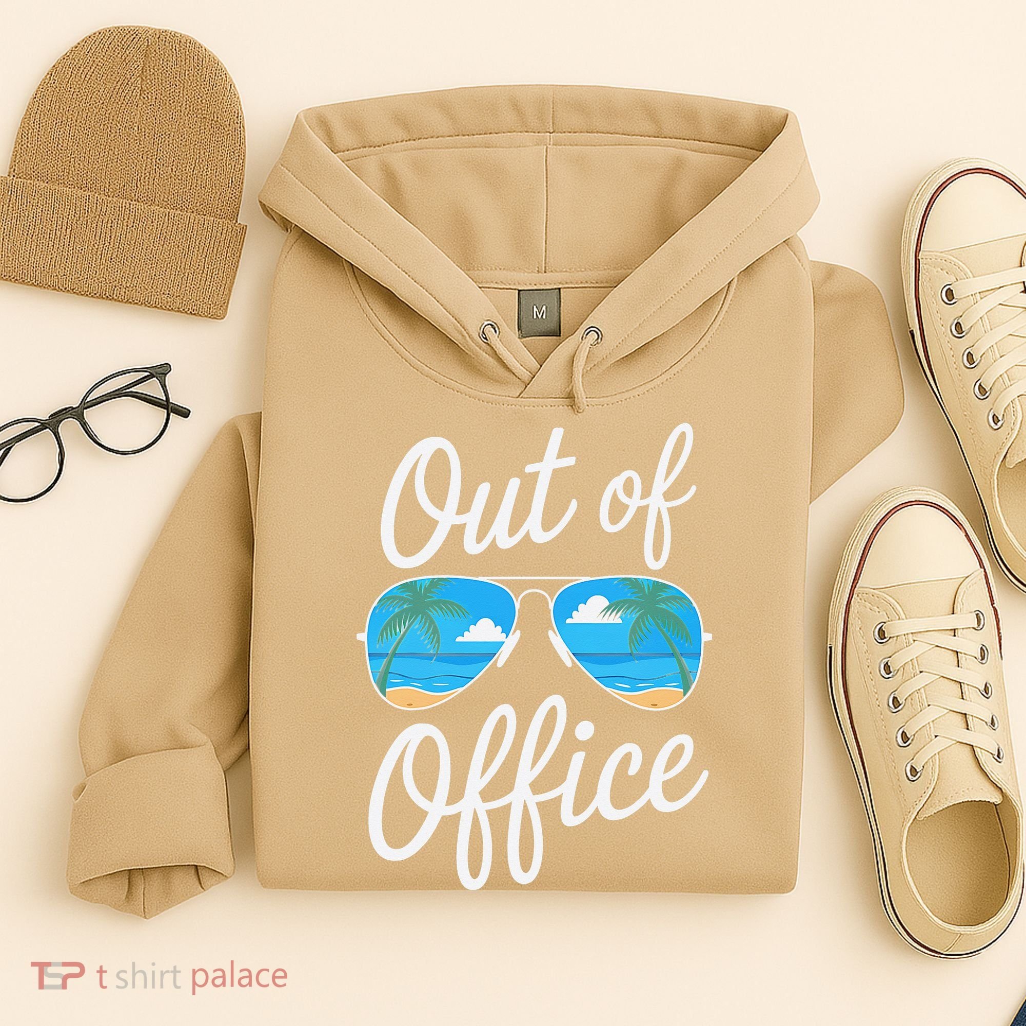 Vacation Out Office Beach Summer Tropical Travel Hoodie