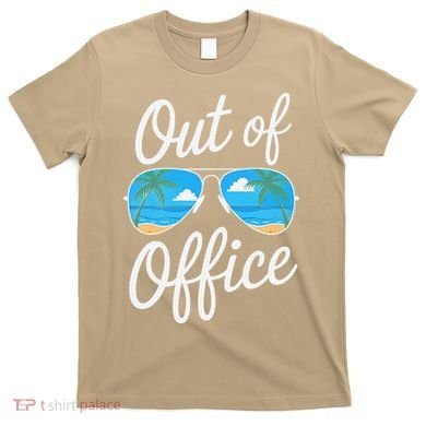 Vacation Out Office Beach Summer Tropical Travel T-Shirt